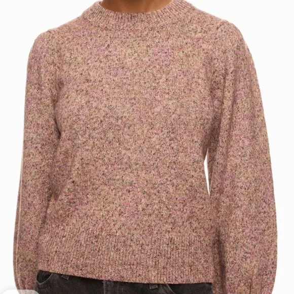 NWOT Marine Layer Women’s Alma Blouson Puff Sleeve Sweater Autumn Multi Small - Picture 6 of 14